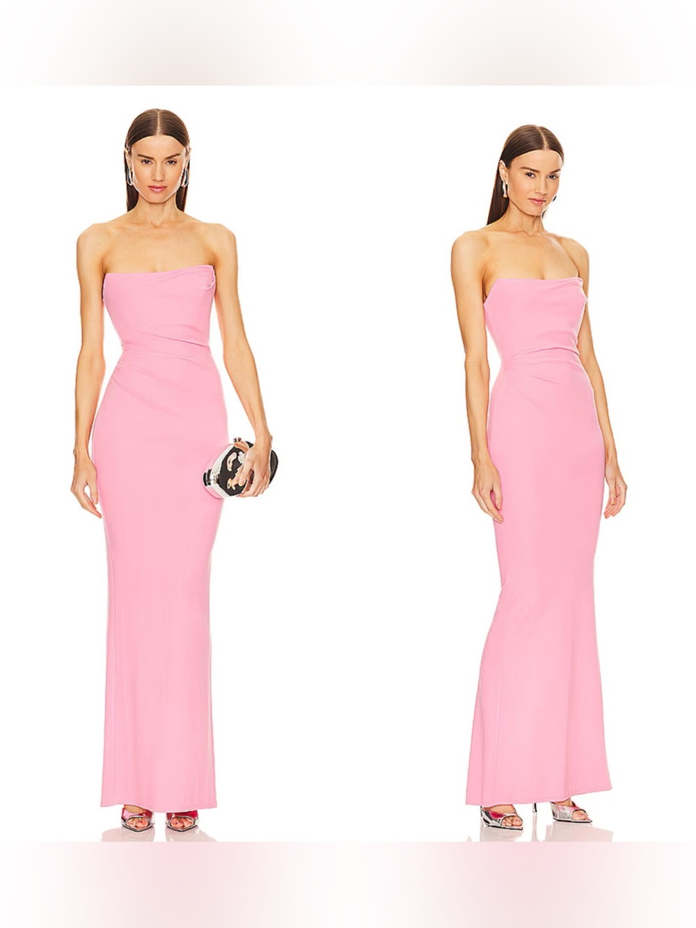NWT Michael Costello x Revolve Briggs Strapless gown in pink